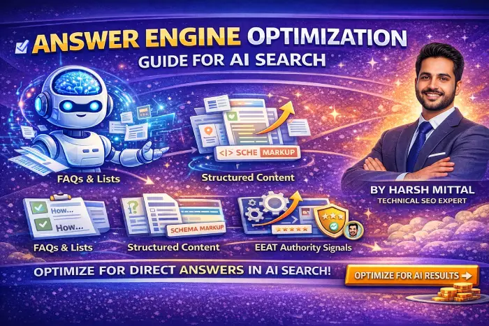 Answer Engine Optimization Guide for AI Search By Harsh Mittal