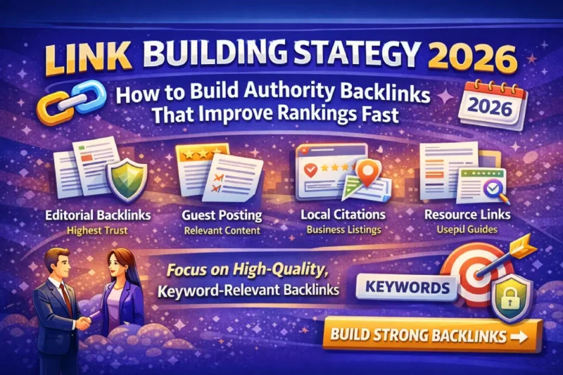 Link Building Strategy 2026: How to Build Authority Backlinks That Improve Rankings Fast