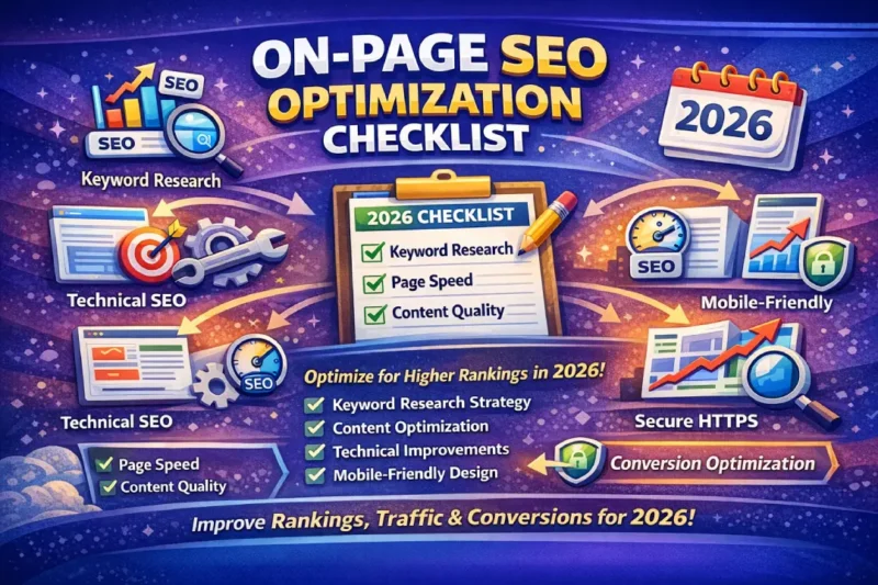 On-Page SEO Optimization Checklist for 2026 - Complete Guide to Higher Rankings