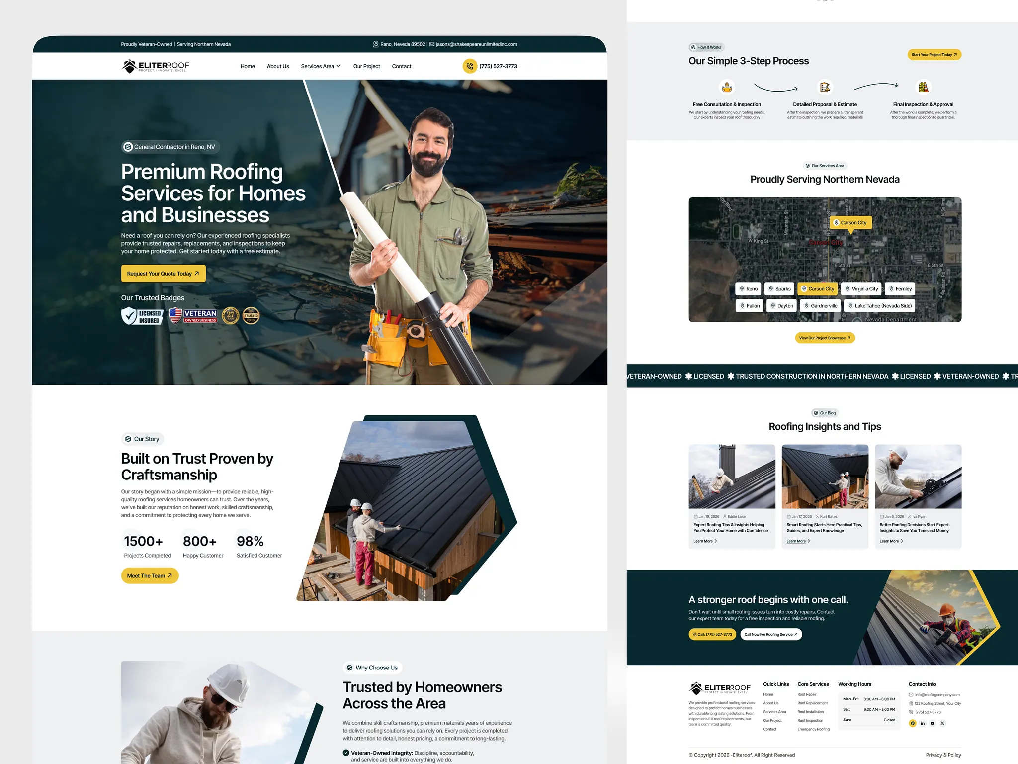 affordable roofing website development service