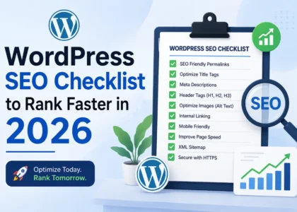 WordPress SEO Checklist to Rank Faster in 2026